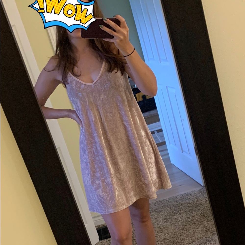 Pink Velvet Dress